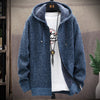 Oliver® gebreid imitatiebont met opstaande kraag fleece zacht herenvest