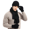 Oliver® wollen zwarte eenvoudige comfortabele heren sjaal