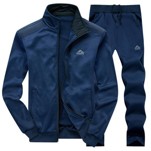 James™ sportieve stijl met rits fleece heren trainingspak