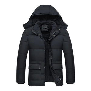 Tommy™ dik waterdicht bont met rits Parka winterjas