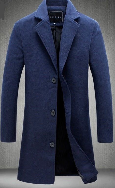 Tommy™ zakelijke stijl katoen met fleece heren mantel jas