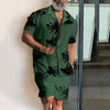 James™ Kokospalm bedrukt oversized shirt en shorts heren zomerset