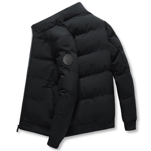 Oliver® zwart met rits staande kraag heren puffer Jas