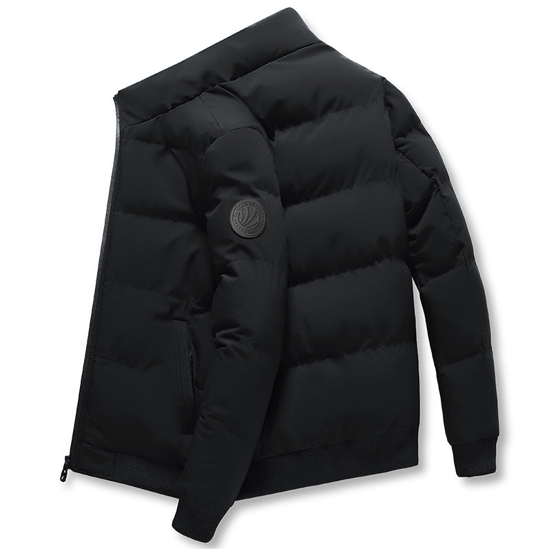 Oliver® zwart met rits staande kraag heren puffer Jas