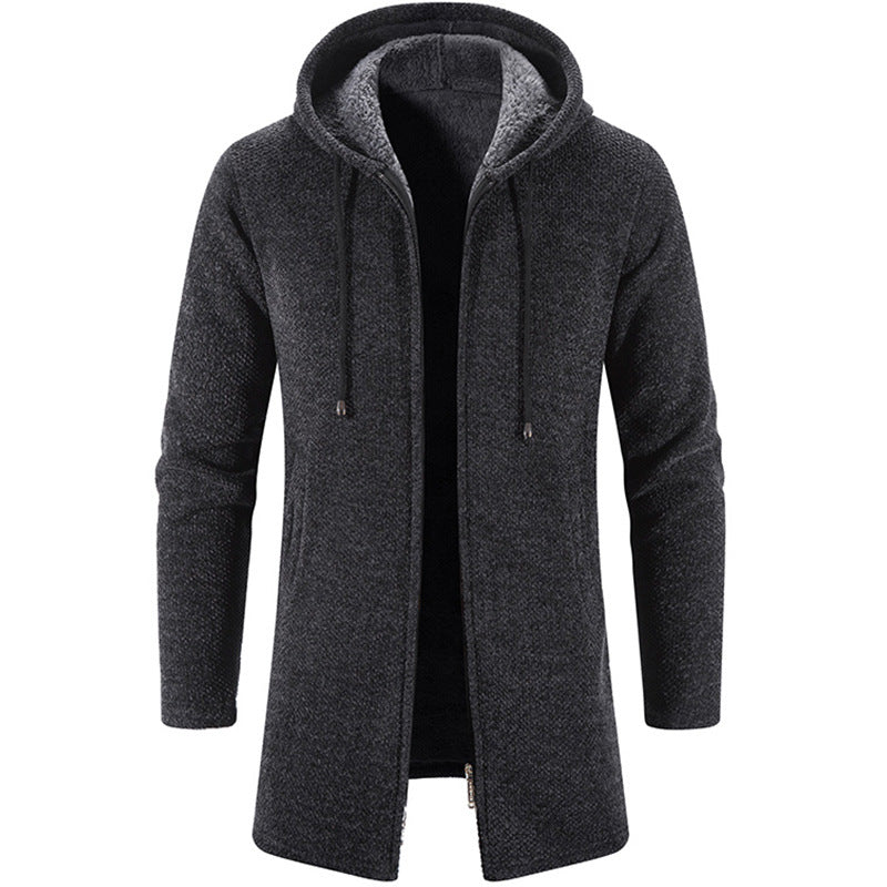 Tommy™ bont gebreide winddichte Heren lange jas