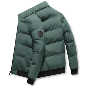 Oliver® staande kraag winddichte witte heren puffer Jas