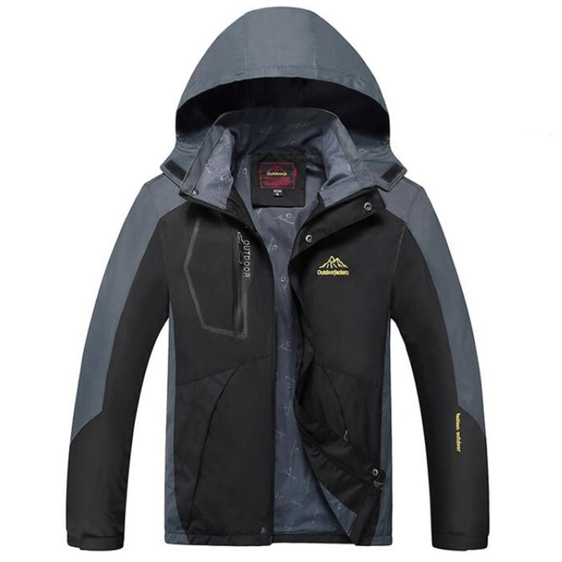 Tommy™ patchwork waterdichte winddichte parka winterjas met logoprint