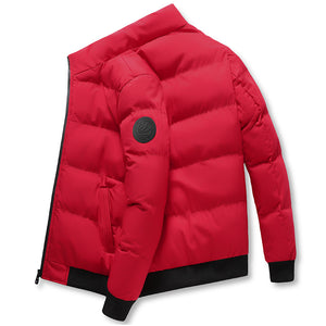 Oliver® staande kraag winddichte witte heren puffer Jas