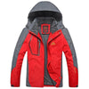 Tommy™ patchwork waterdichte winddichte parka winterjas met logoprint