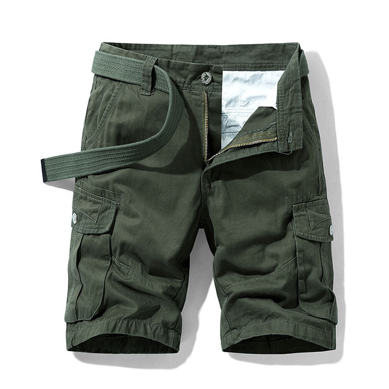 James™ Zakachtig military heren cargo shorts met meerdere zakken