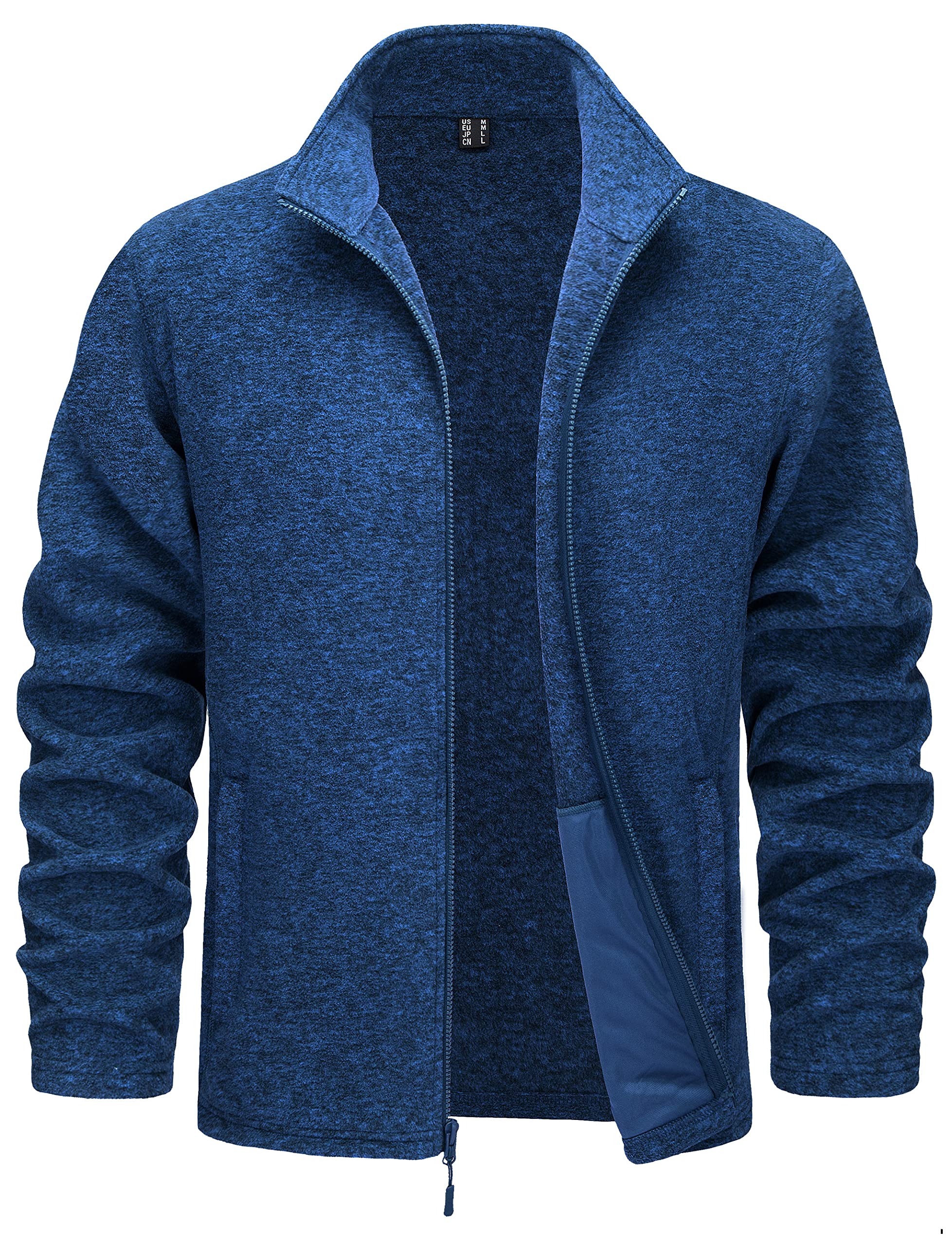 Oliver® sport stijl lichtgewicht met rits heren fleece trui