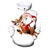 Afbeelding laden in Galerijviewer, Santa™ maroon bedrukte winddichte lichtgewicht kersttrui