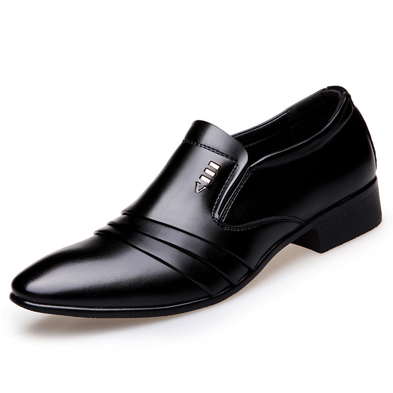 Oliver® zwarte leren nette schoenen in zakelijke stijl