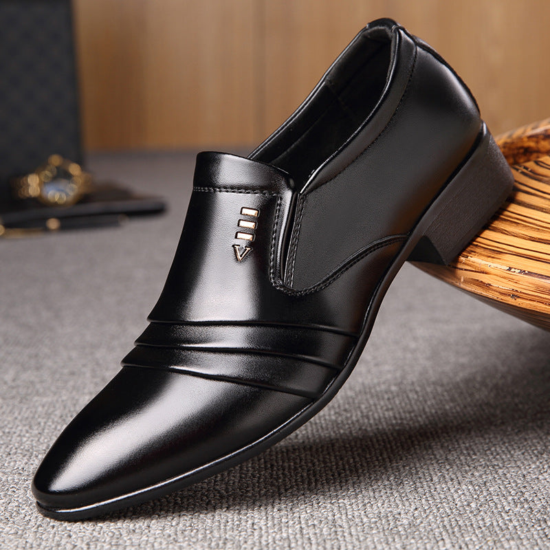 Oliver® zwarte leren nette schoenen in zakelijke stijl