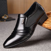 Oliver® zwarte leren nette schoenen in zakelijke stijl
