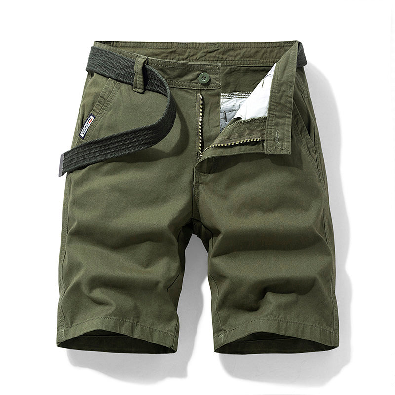 James™ Heren cargo shorts, knielengte effen kleur