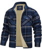 Oliver® geruite stijl gevoerde knoop vuurvaste heren fleece trui