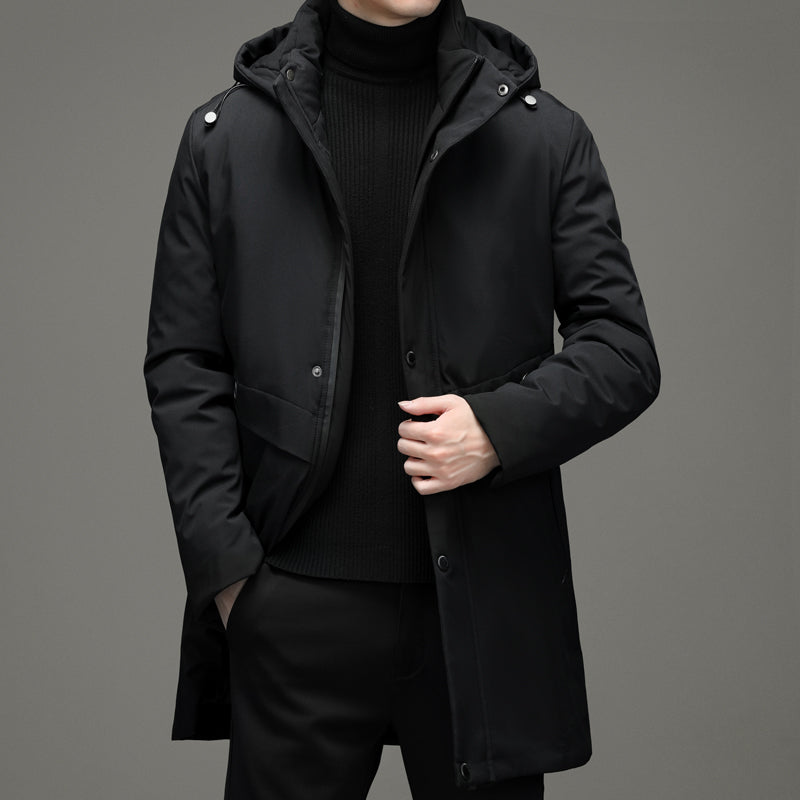 Tommy™ winddicht met rits zwart parka winterjas