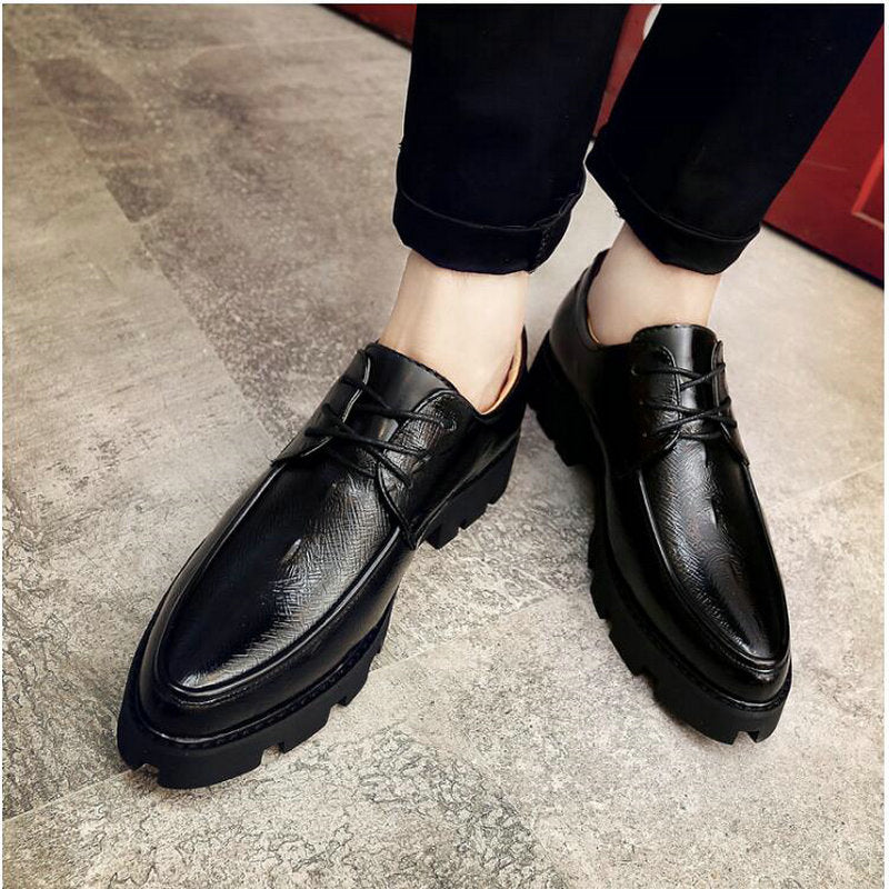 Oliver® zakelijke stijl zwart leer zachte zool nette schoenen