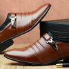 Oliver® zwarte leren antislip nette schoenen