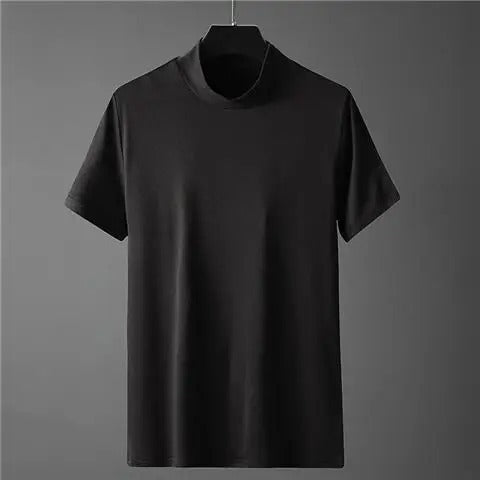 James™ grijze slanke col fleece heren t-shirts