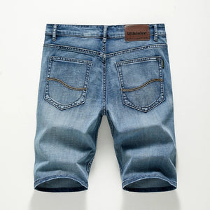 James™ stretch donkerblauwe denim heren korte broek