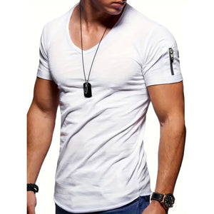 JAMES Casual T-shirt met V-hals voor mannen