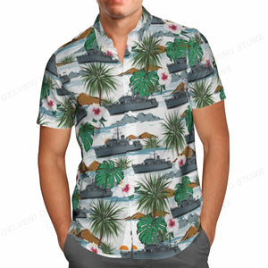Amigo™ Hawai overhemd met grafische vissenprint
