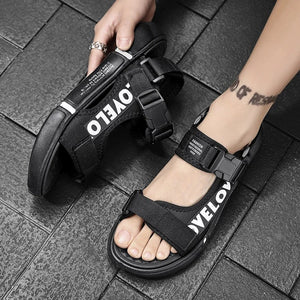 Hudson™ riem gesp zwart antislip heren sandalen