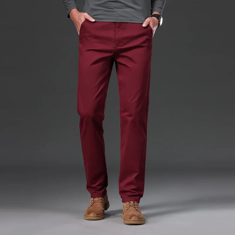 James™ Blauwe herenpantalon in designerstijl