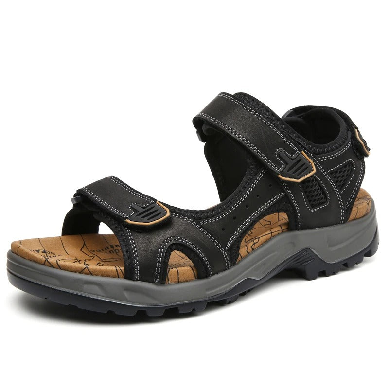 Hudson™ heren sandalen in bruine zwarte strandstijl