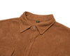 James™ bruine kleur corduroy heren overhemd