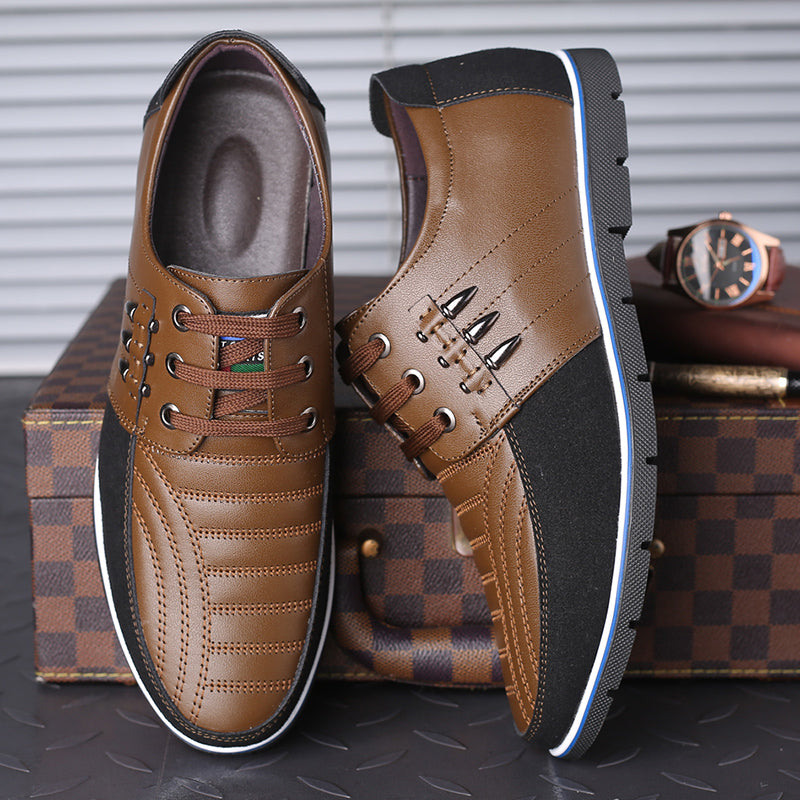 Oliver® Naad ontwerp lederen nette schoenen