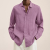 Afbeelding laden in Galerijviewer, James™ Linnen Overhemd Heren Turn-Down Kraag Casual Strandstijl
