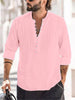 James™ Linnen Overhemd Heren Casual Blouse