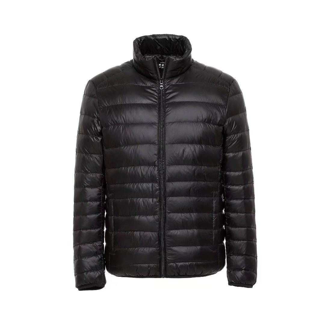 Oliver® staande kraag waterdichte zwarte heren puffer Jas