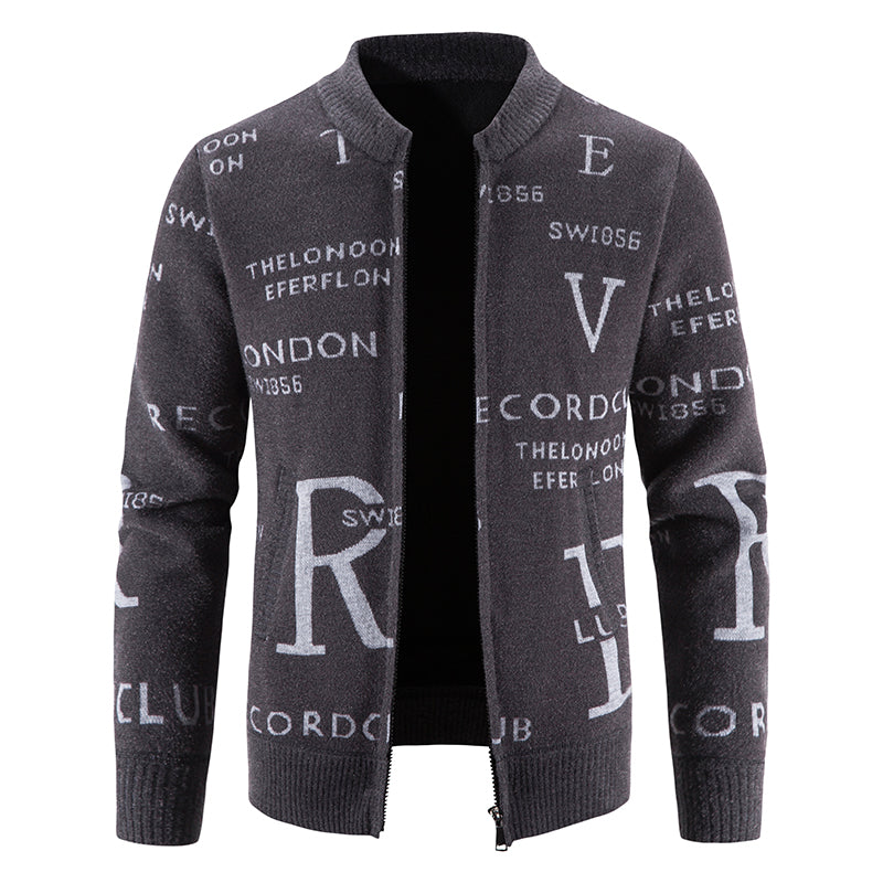 Oliver® Slank heren vest met capuchon en letterprint