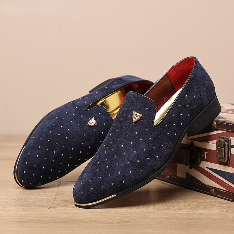 Oliver® suède leren lichtgewicht blauwe Nette schoenen