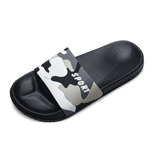 James™ contrasterende heren badslippers met schaakpatroon