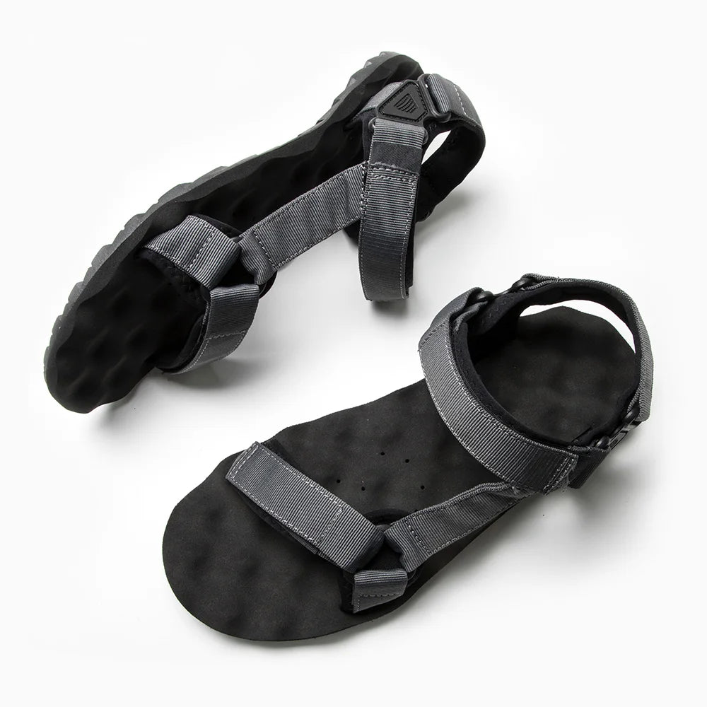 James™ grijs ademend comfortabel outdoor sandalen