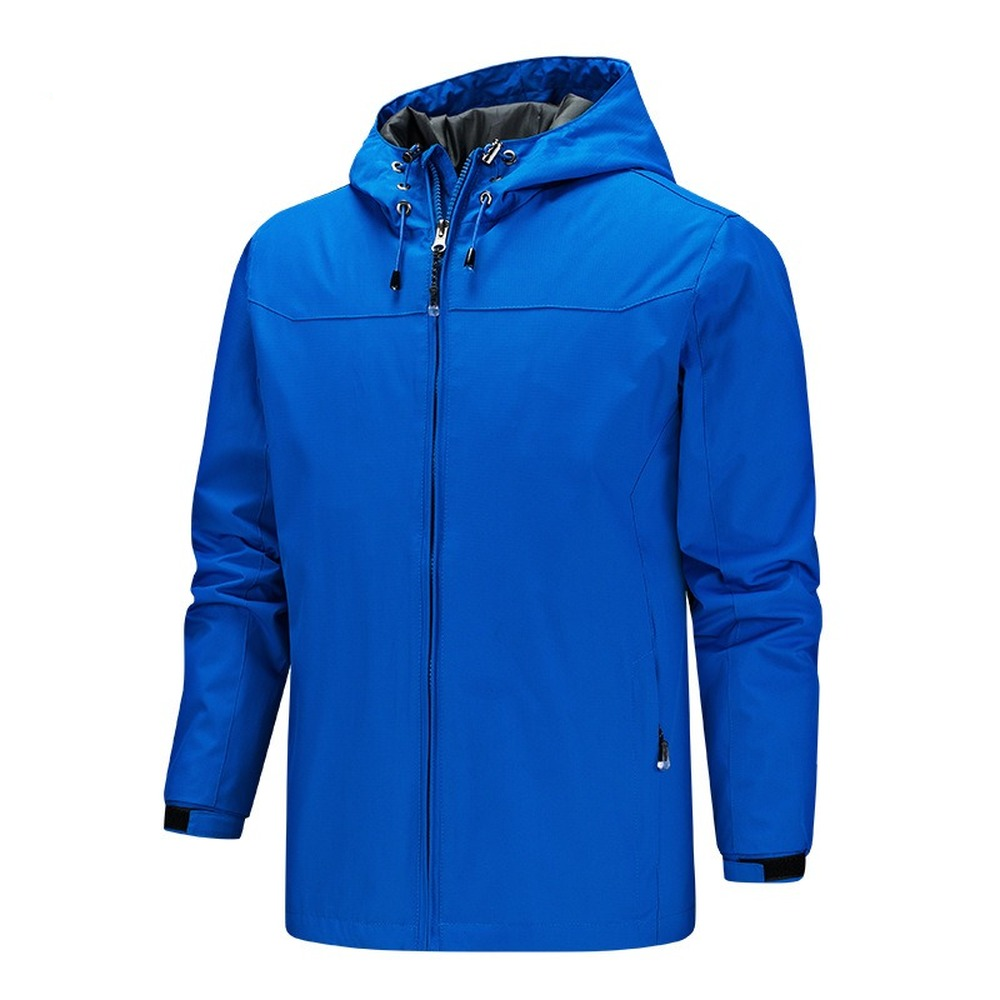 Oliver® blauwe hoodie waterdicht met rits fleece ski jas