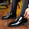 Oliver® Matglanzende leren nette schoenen met veters