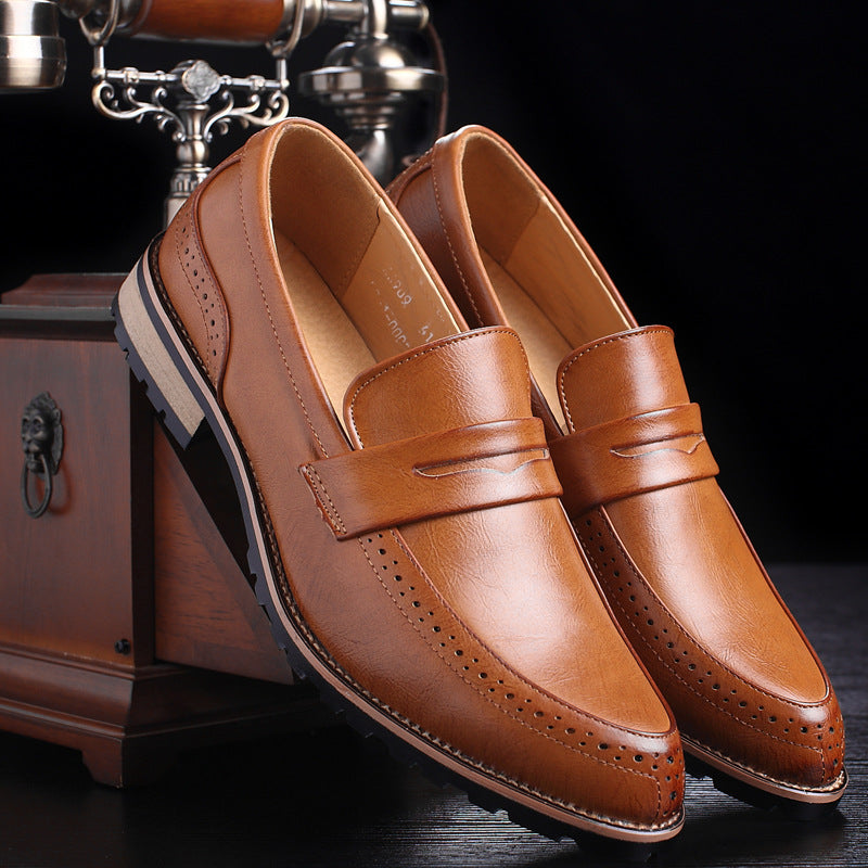 Oliver® Loafer stijl retro lederen nette schoenen