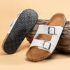 Hudson™ dubbele gesp bodem kurk antislip sandalen heren