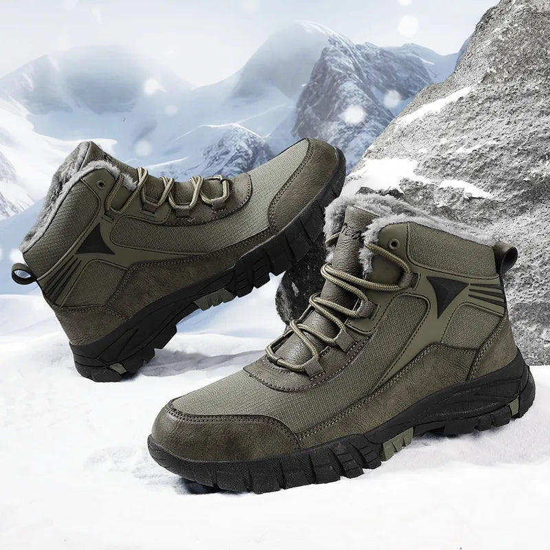 DopeStride™ sportstijl waterdicht met effen kleur winterschoenen