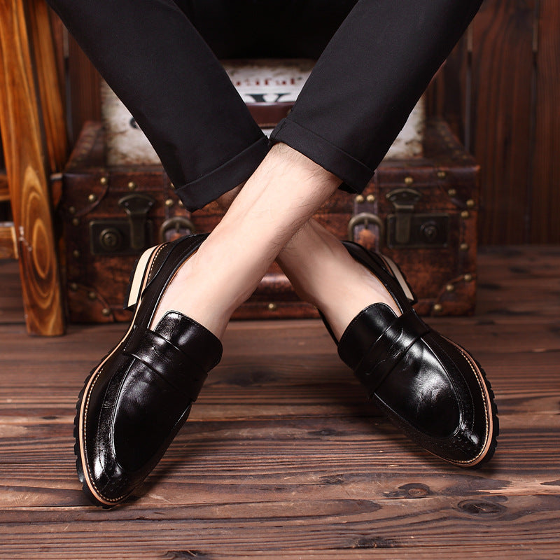 Oliver® Loafer stijl retro lederen nette schoenen