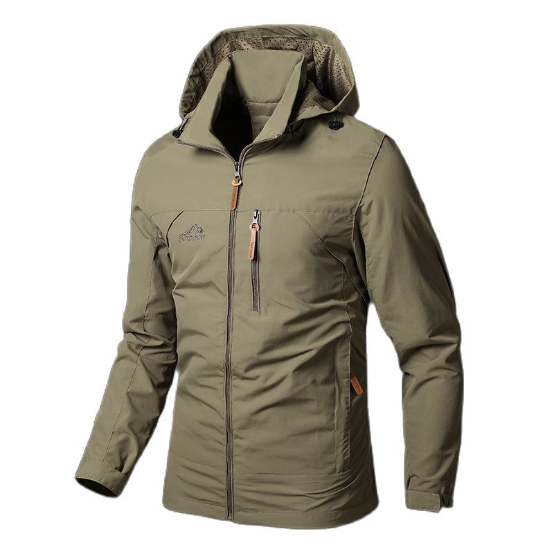 Oliver® waterdichte groene winterjas in militaire stijl