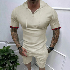 James™ sport stijl wit bedrukte rechte broek heren zomerset