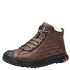 DopeStride™ veelzijdige vuurvaste zwart leren winterschoenen