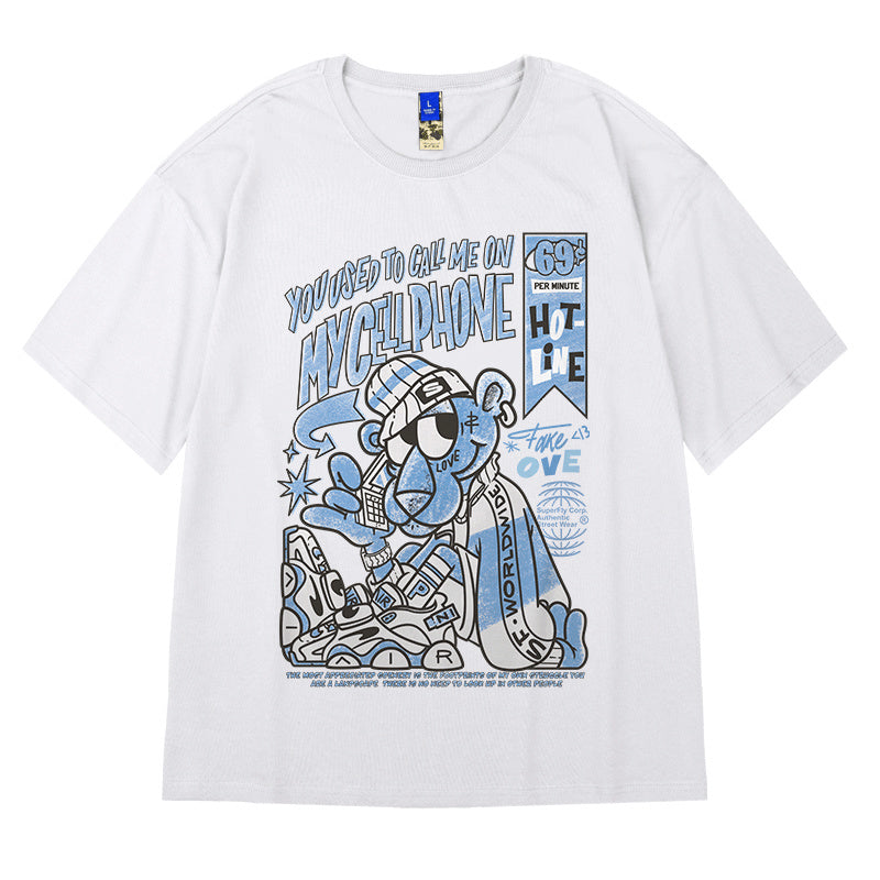 James™ zwart oversized t-shirt met grafische print